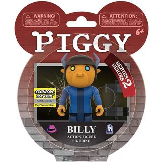 Piggy Serie 2 Billy 3,5-tommers actionfigur – posérbar, moduldele, samleobjekt til fans