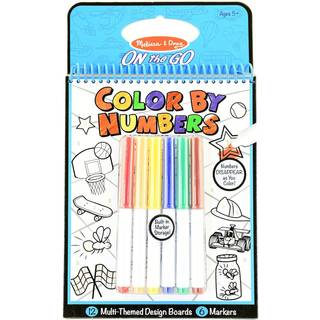 Melissa & Doug på farten Farve efter numre Kids Design Boards: Playtime Construction Sports og mere - Party Favours Stocking Stuffers rejser lege