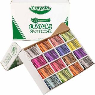 Crayola Crayon Classpack - 800ct (16 forskellige farver) Bulk skoleartikler til l?rere b?rn farveblyanter kunst og h?ndv?rk klassev?relse forsyni