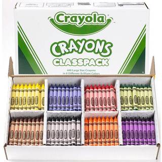 Crayola Crayon ClassPack - 400ct (8 farver) Store farveblyanter til børn Bulk School Supplies Lærerklasse skal have 3
