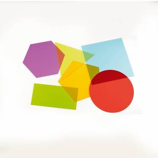 Geometriske Figurer til leg på Lyspanel - 6 stk.