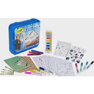 Crayola Frozen 2 Coloring Art Case Arts & Crafts Gave til b?rn i alderen 5 6 7 8 Emballage kan variere