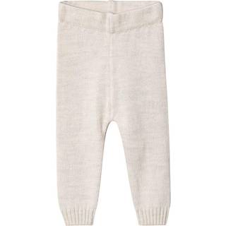 Little Jalo Strikket Babybukser Cremefarvede 68 cm  Creme  68 cm  Unisex