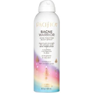Pacifica Bacne Warrior 2% salicylsyre kropsakne-spray med niacinamid og Aloe - Til ryg, bryst og krop