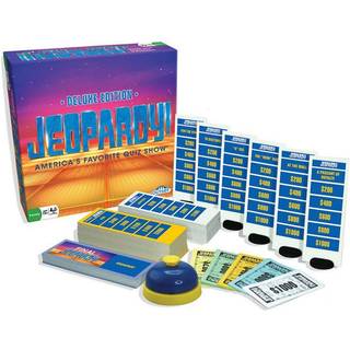 Outset Media Jeopardy Deluxe-udgave: Amerikas mest populære quizshow - Spil derhjemme med Metal Ringer