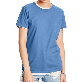 Hanes Womens Nano T-Shirt Medium Carolina Blue
