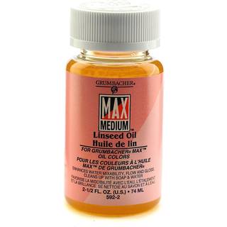 Grumbacher Linfrøolie-medium til maksimal vand-mixable oljemaling 2-1/2 oz. JAR #5922