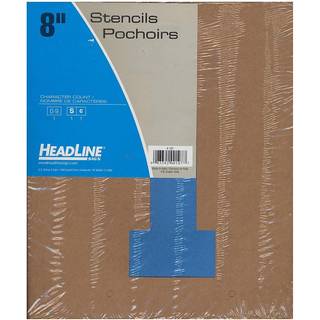 Overskriftskilt 107 Stencil Set 8-tommer numre 0-9