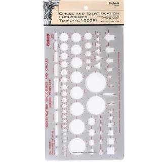 Pickett Circle og identifikationsindkapslinger Skabelon inkluderer cirkler kvadrater rektangler og mere (1002pi)