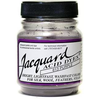 Jacquard Acid Dye - Purple - 1/2 oz netto wt - syrefarvestof til uld - silke - fjer - og nyloner - str?lende colorfast og meget koncentreret