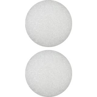 Floracraft Craftfom 2 stykker kugle 3,8 tommer hvid