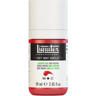Liquitex Professional Soft Body Acryl Paint 59ml (2-oz) Flaske Cadmium-Free Red Medium