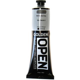 ?bn langsomt?rrende akryl af Golden N5 Neutral Grey 5 fl oz. R?r professionel akrylmaling uigennemsigtig