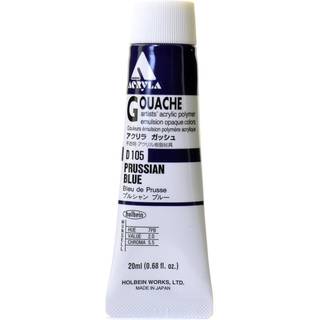 Holbein Acryla Gouache Artists Acryl Polymer Emulsion 20ml Preussian Blue (D105)