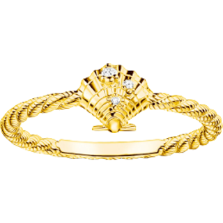 Thomas Sabo TR2400-414-14 Damenring Seil mit Muschel Goldfarben