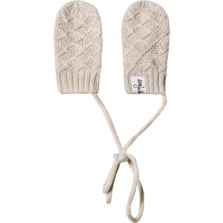 Little Jalo Strikkede Babyvanter Cremefarvede 50/56 cm  Creme  50/56 cm  Unisex