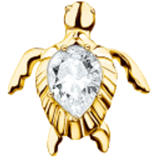 Thomas Sabo Ohrstecker - Einzel Schildkröte - H2235-414-14 - gold