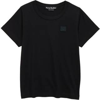 Acne Studios Kids Mini Nash Face cotton T-shirt - black - Y 4