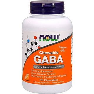 NOW Foods GABA (Gamma-Aminosmørsyre) Appelsinsmag