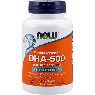 NOW Foods DHA-500 fiskeolie dobbelt styrke