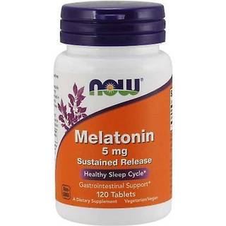 NOW Foods Melatonin 5 mg forsinket frigivelse (120 ct)