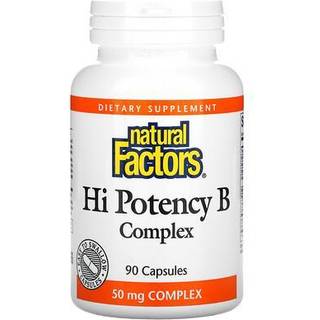 Natural Factors – Hi Potency B Complex 90 kapsler