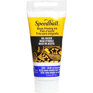 Speedball oliebaseret blokprintbl?k 1,25 ounce bl? til professionelle permanente udskrifter AP-certificeret