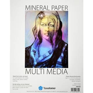 Mix Med 11x14 Mineralpapirblok – Miljøvenligt vellumpapir, rivbestandigt, prægbar, til maling, blyant, kuglepen og markør