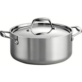 Tramontina dækket hollandsk ovn rustfrit stål 5-kvart 80116/025DS