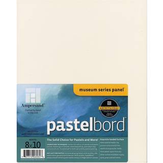 Ampersand Art Supply Pastel Maleri Panel: Museum Series Pastelbord White 1/8 tommer flad profil 8x10