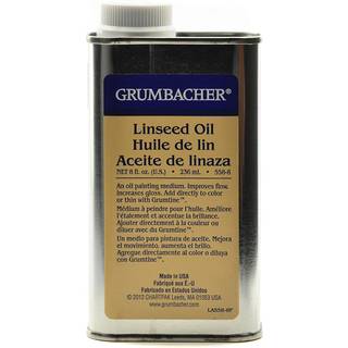 Grumbacher Linfr?medium til olie -malerier 8 ounce flaske 8 fl oz (pakke med 1) gul