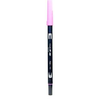 Tombow 56579 Dual Brush Pen Art Marker 703 - Pink Rose 1 -Pack. Blendbar b?rste og fin spidsmark?r