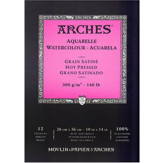 Arches Watercolour Hot Pressed Skitsebog 26 x 36 cm 300 g