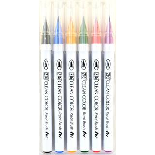 Zig 6 farver akvarelb?rstepenne forskellige