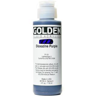 Fluid akryl af gylden dioxazin lilla 4 fl. oz. Blaske professionel akrylmaling gennemsigtig
