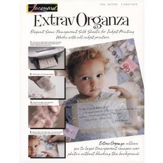 Jacquard Ink Jet Fabric 8.5 '' X 11 '' Silke Organza Sheets (5 Pack)