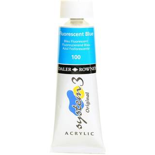System 3 Acrylic 59 ml. Metallic & Neon Fluo Blue