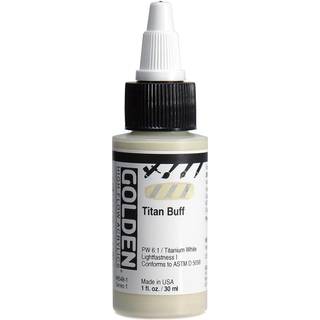 Akryl med høj strømning af Golden Titan Buff 1 FL. oz. Blaske professionel akrylmaling semi-opaque