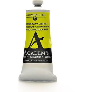 Grumbacher Academy Acryl Maling Gloss 90 ml/3 oz Metal Tube Cadmium Yellow Light Hue