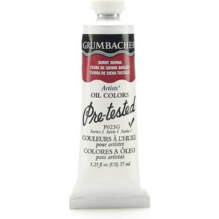 Grumbacher For-testet oljemaling 37 ml/1,25 ounce Burnt Sienna (P023G)