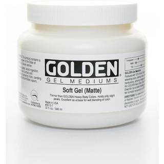 Golden Acrylic Medium 32 Oz Soft Gel Matte