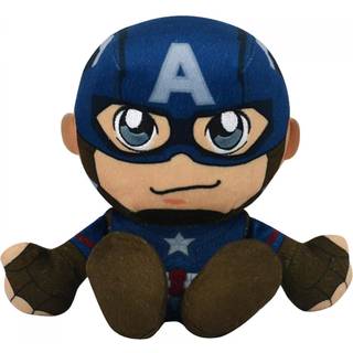 Marvel Captain America 8 """" Kuricha siddende plys - blød chibi inspireret legetøj