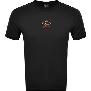 Paul And Shark Logo T Shirt Black