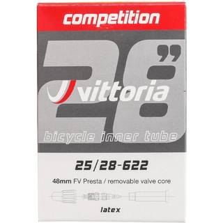 Vittoria Competition Latex 700x25/28C Presta Slange 48mm Rød