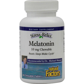 Natural Factors – Melatonin 10 mg Pebermynte (90 tabletter)