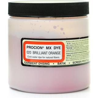Jacquard Procion MX Dye - Ubestridt konge af slipsfarvepulver - Str?lende orange - 8 oz - Koldt vandfiberreaktivt farvestof fremstillet i USA