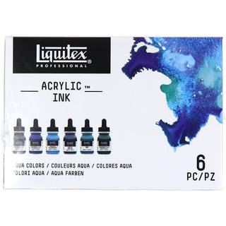 Liquitex Professional akrylbl?k 1-oz (30 ml) Aqua Color Set S?t p? 6