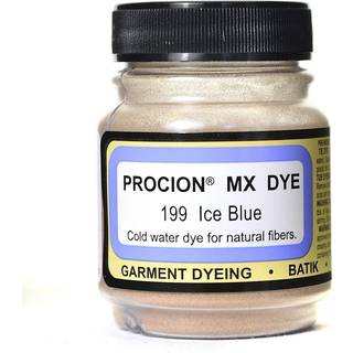 Jacquard Procion MX Tie Dye Powder | Koldt vandfiberreaktivt farvestof til stof og tøj | Permanent og Washfast | Lavet i USA | Isblå | 2/3 ounce