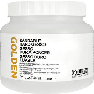 Golden Acryl Sandable Hard Gesso - 32 Oz Jar