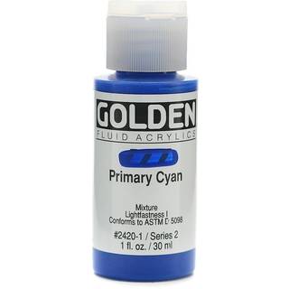 Gylden v?ske akrylmaling 1 ounce-prim?r cyan